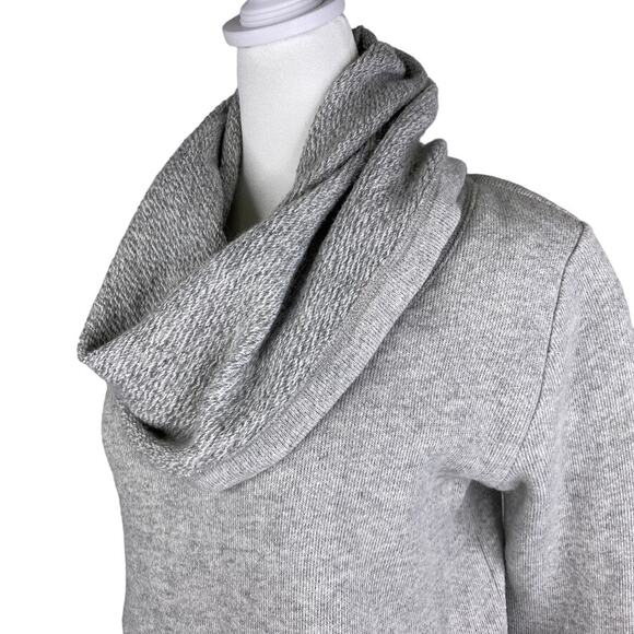 J.Crew Mercantile Sweater High Cowl Neck Pullover Womens Sz XS Gray Pockets Wool - Picture 5 of 11